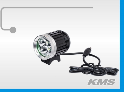 Фара LED, передняя, алюминиевая, 3600 люмен, с акб 8.4V, 3 режима работы "KMS"