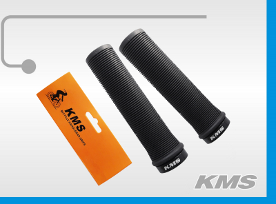 Ручка руля "KMS" 130мм, цвет черный, алюминиевый наконечник с одной стороны, инд. упак. блистер "KMS"